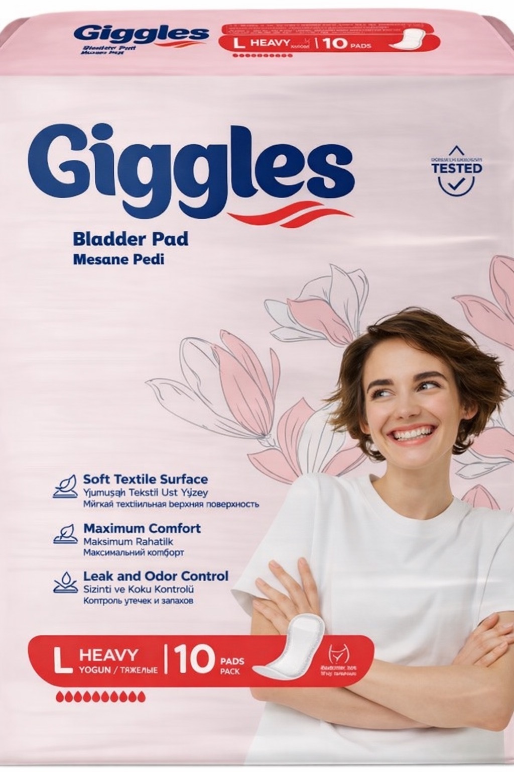Прокладки урологічні жіночі Giggles Bladder Pad L